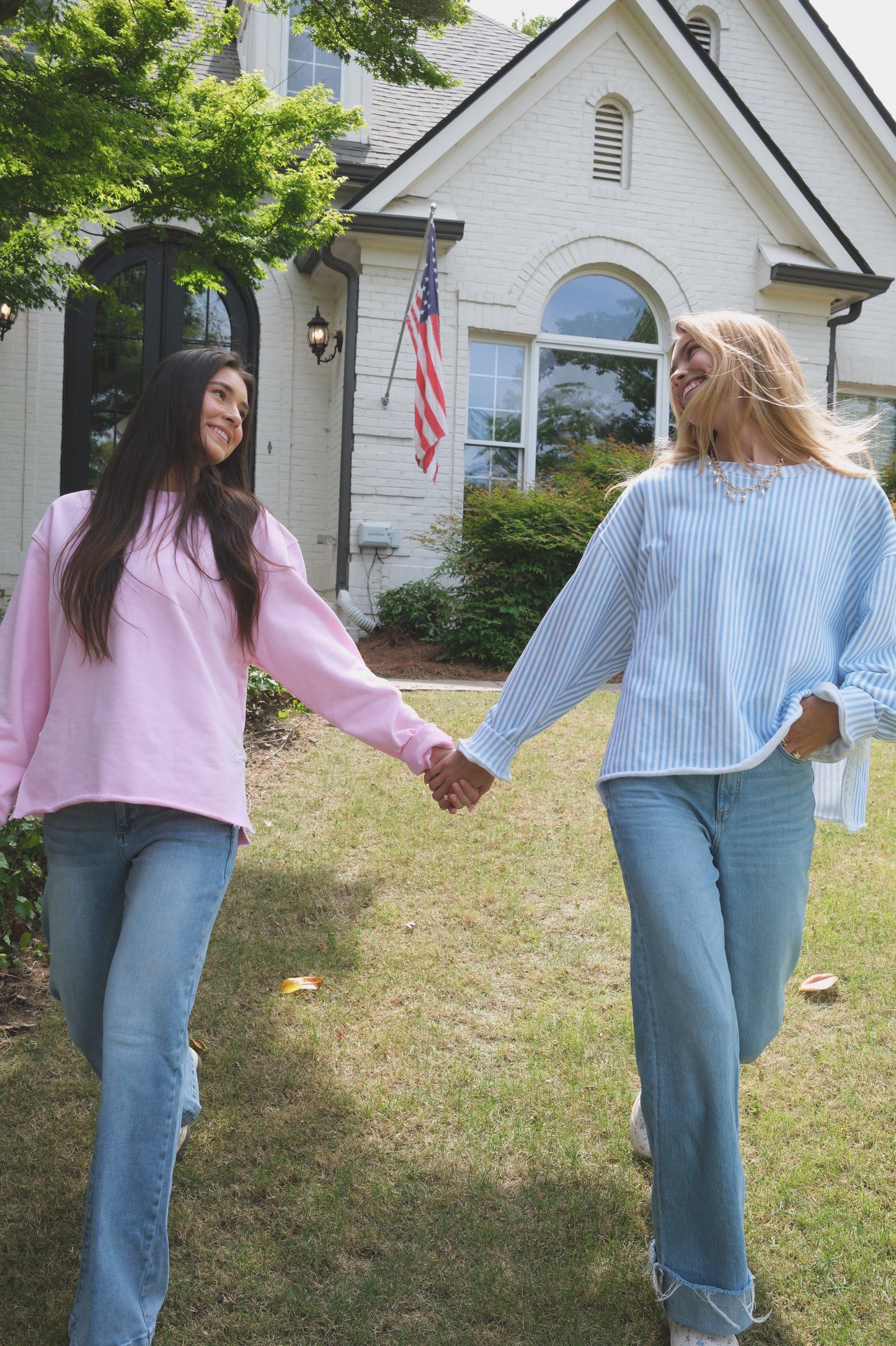 Signature Blush Pink Side Bow Sweatshirt