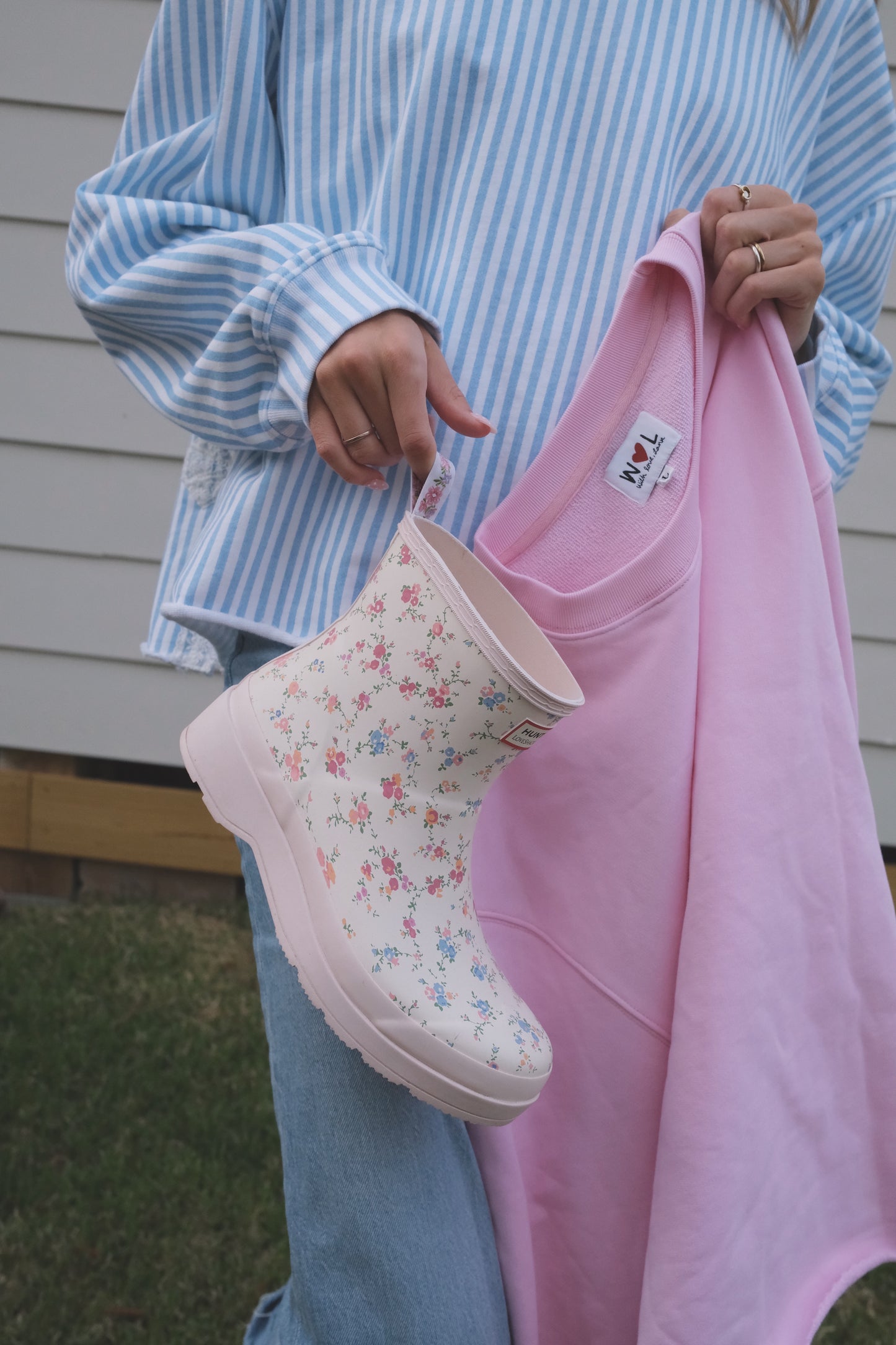 Signature Blush Pink Side Bow Sweatshirt