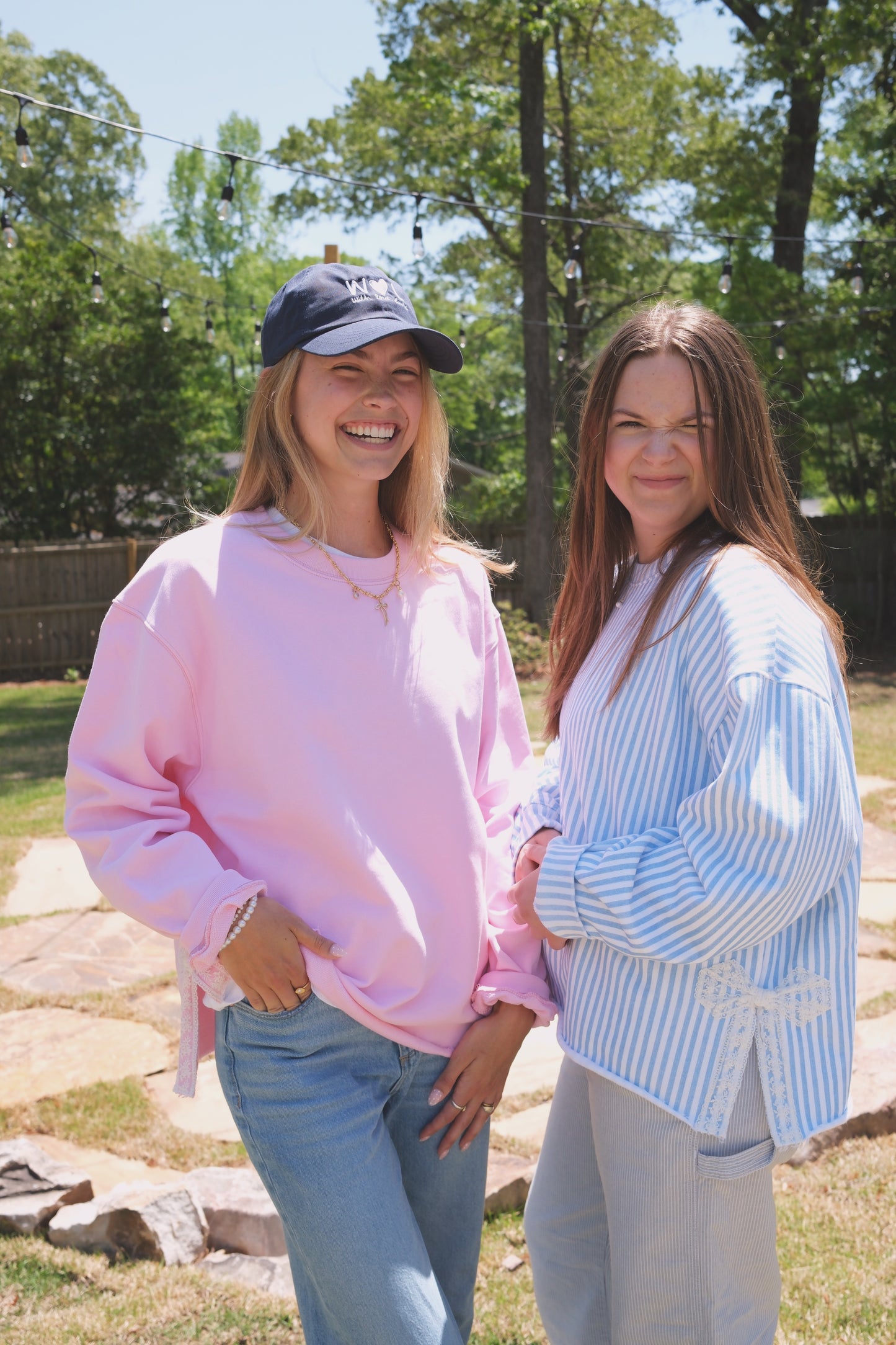 Signature Blush Pink Side Bow Sweatshirt