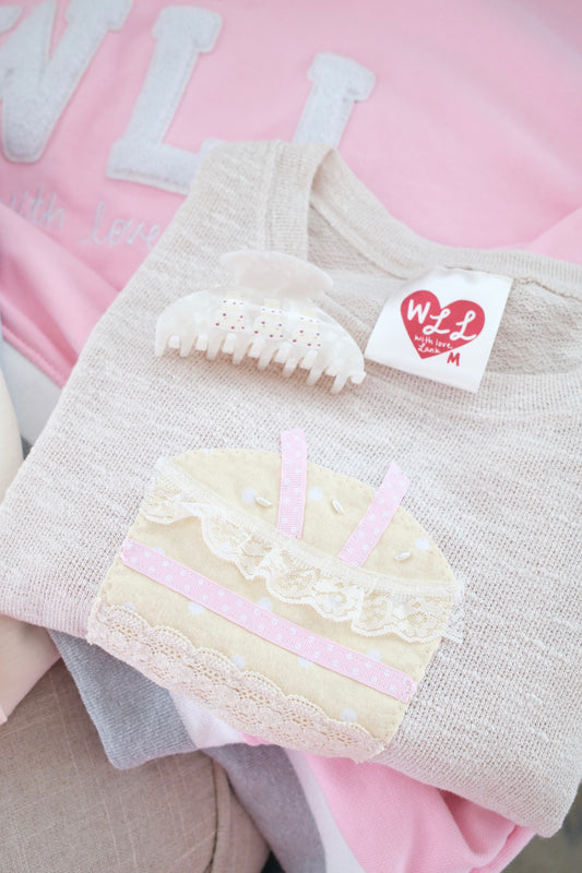 Polka Buttercream Tee (one of one)