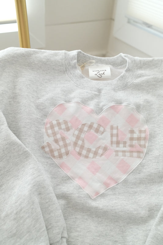 SCL Heart Grey Crewneck