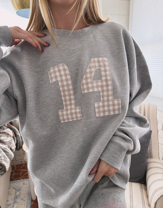 Gingham #14 Crewneck