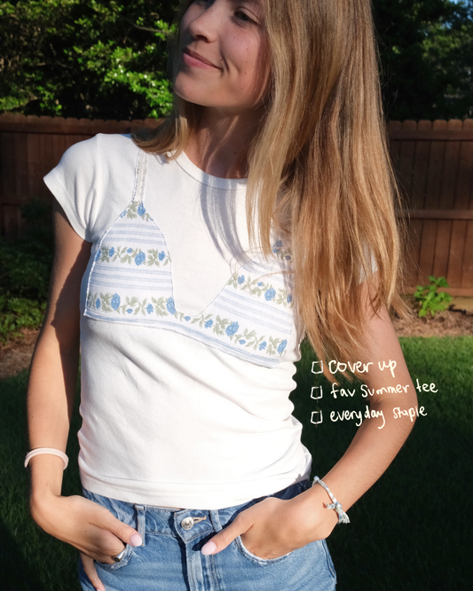Floral Bikini Baby Tee