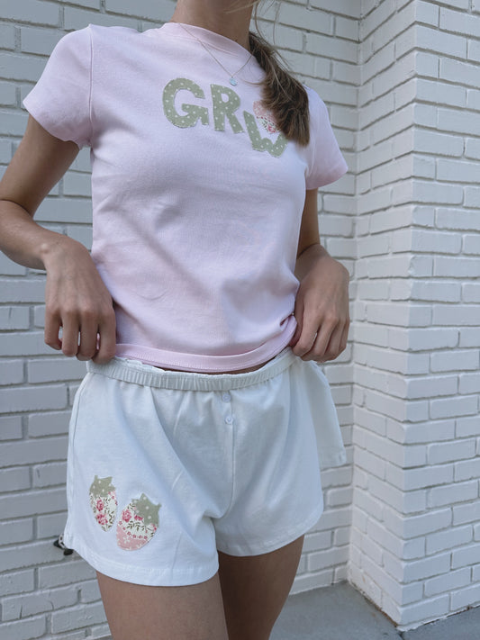 Cozy Strawberry Shorts