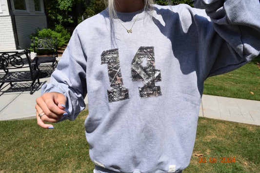 Camo #14 Grey Crewneck