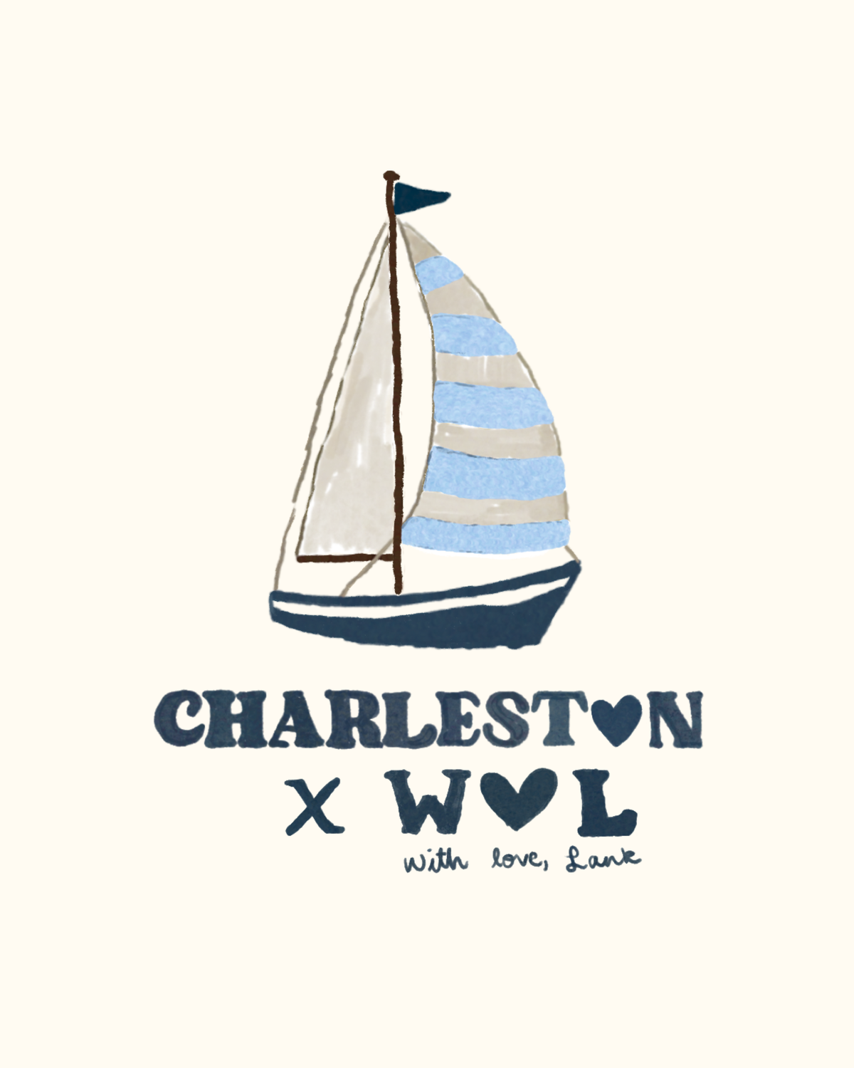 Charleston Sailboat Art