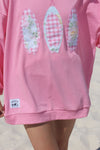 Gingham Surfboard Crewneck
