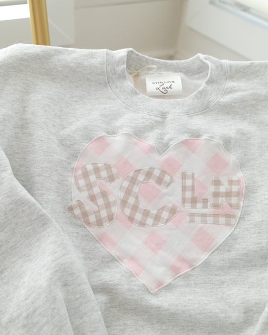 SCL Heart Grey Crewneck