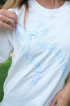 Lace Hem Bow Tee