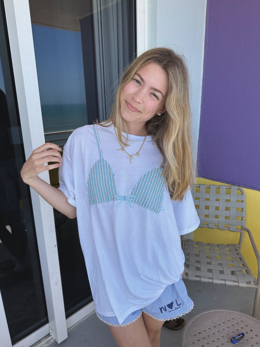Striped Bikini Tee