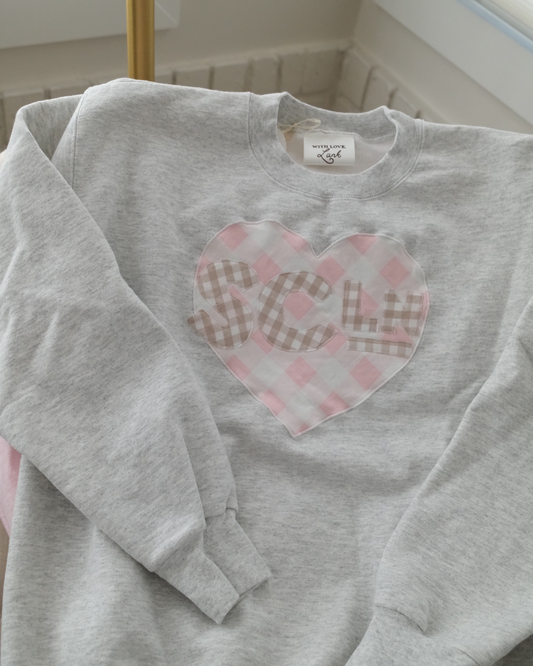 SCL Heart Grey Crewneck
