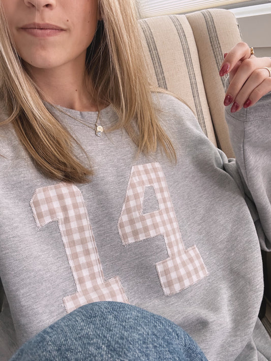 Gingham #14 Crewneck