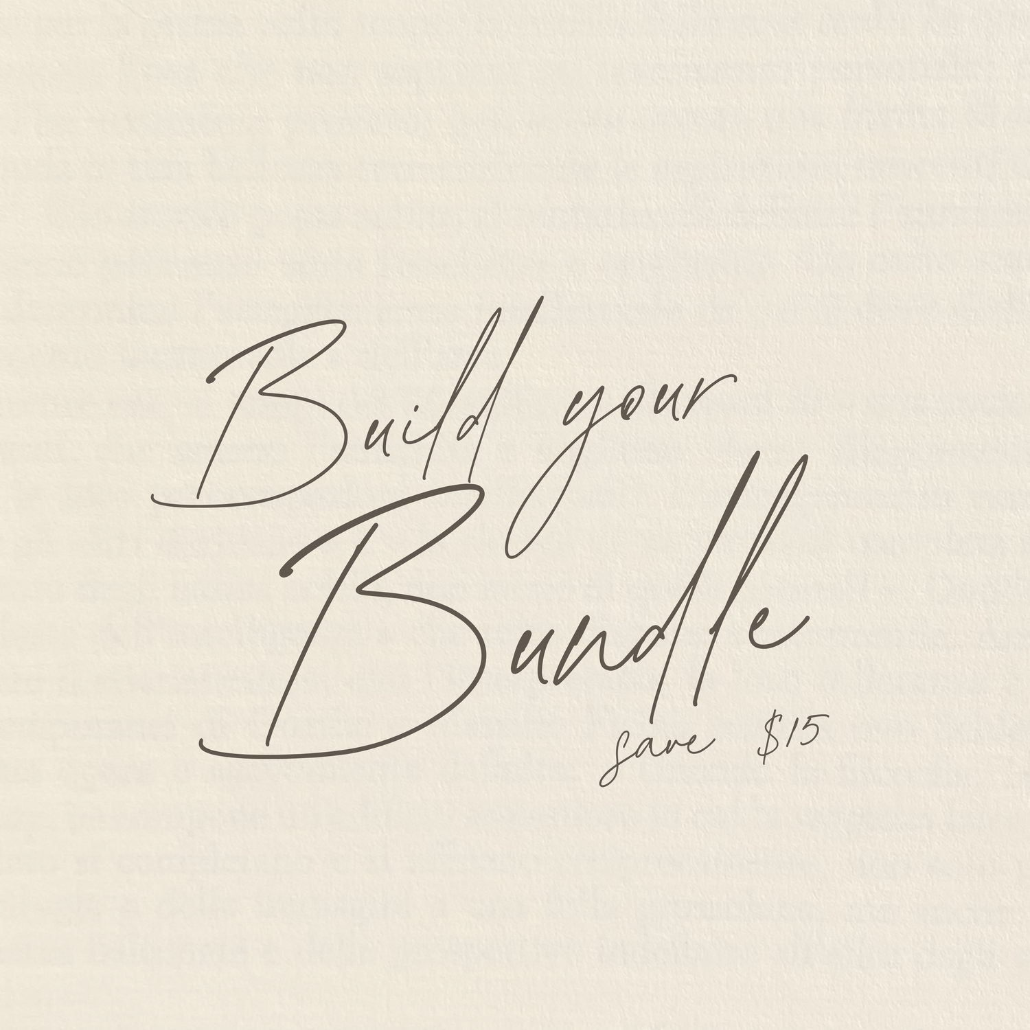 BUILD A BUNDLE