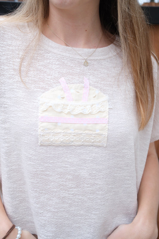 Polka Buttercream Tee (one of one)
