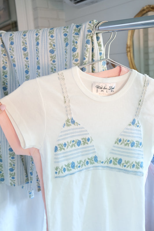 Floral Bikini Baby Tee