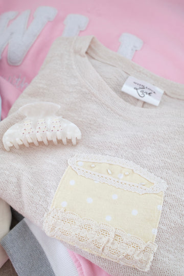 Vanilla Pearl Cake Tee (one of one)