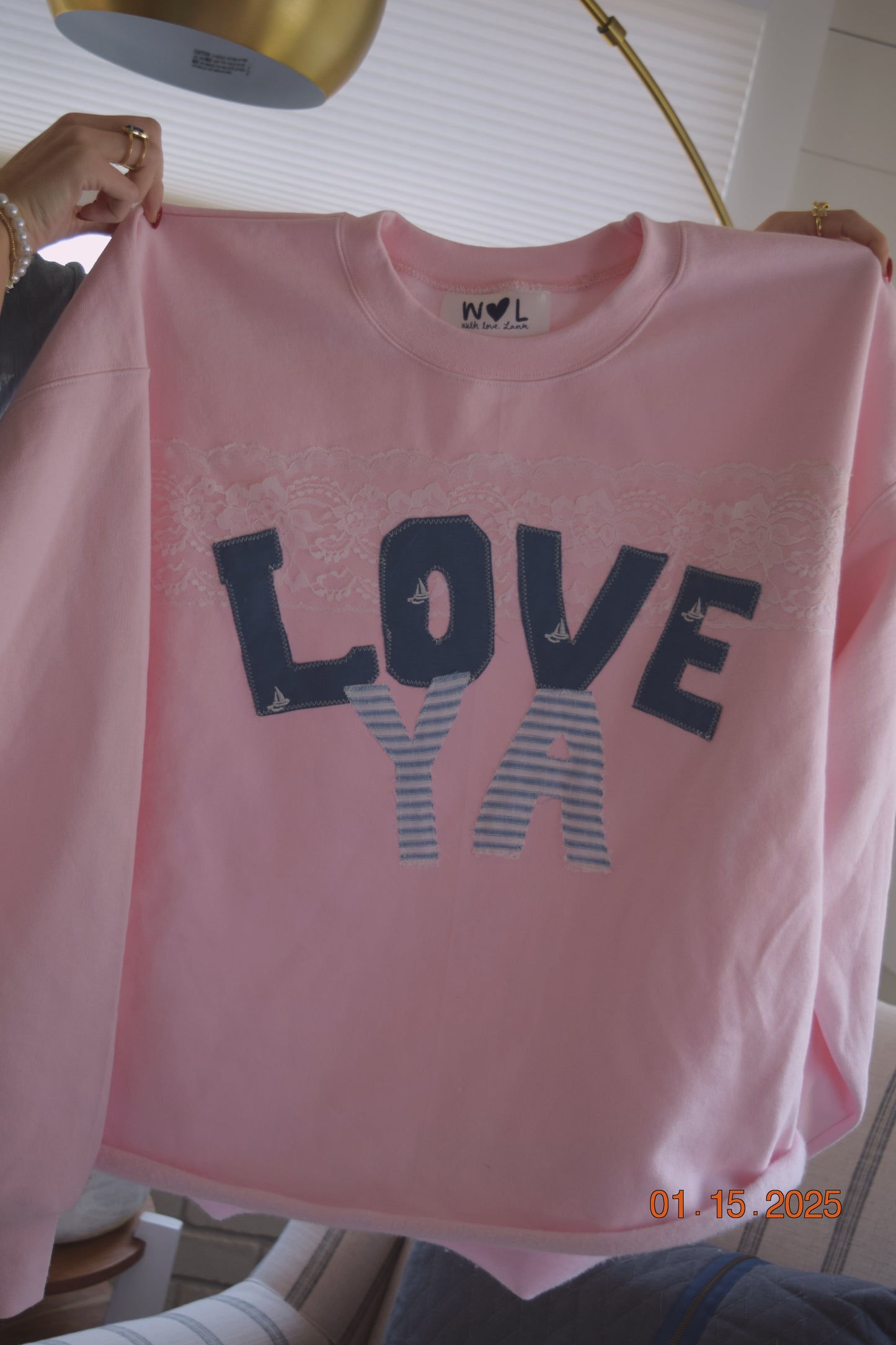 Baby Pink “Love Ya” Crewneck