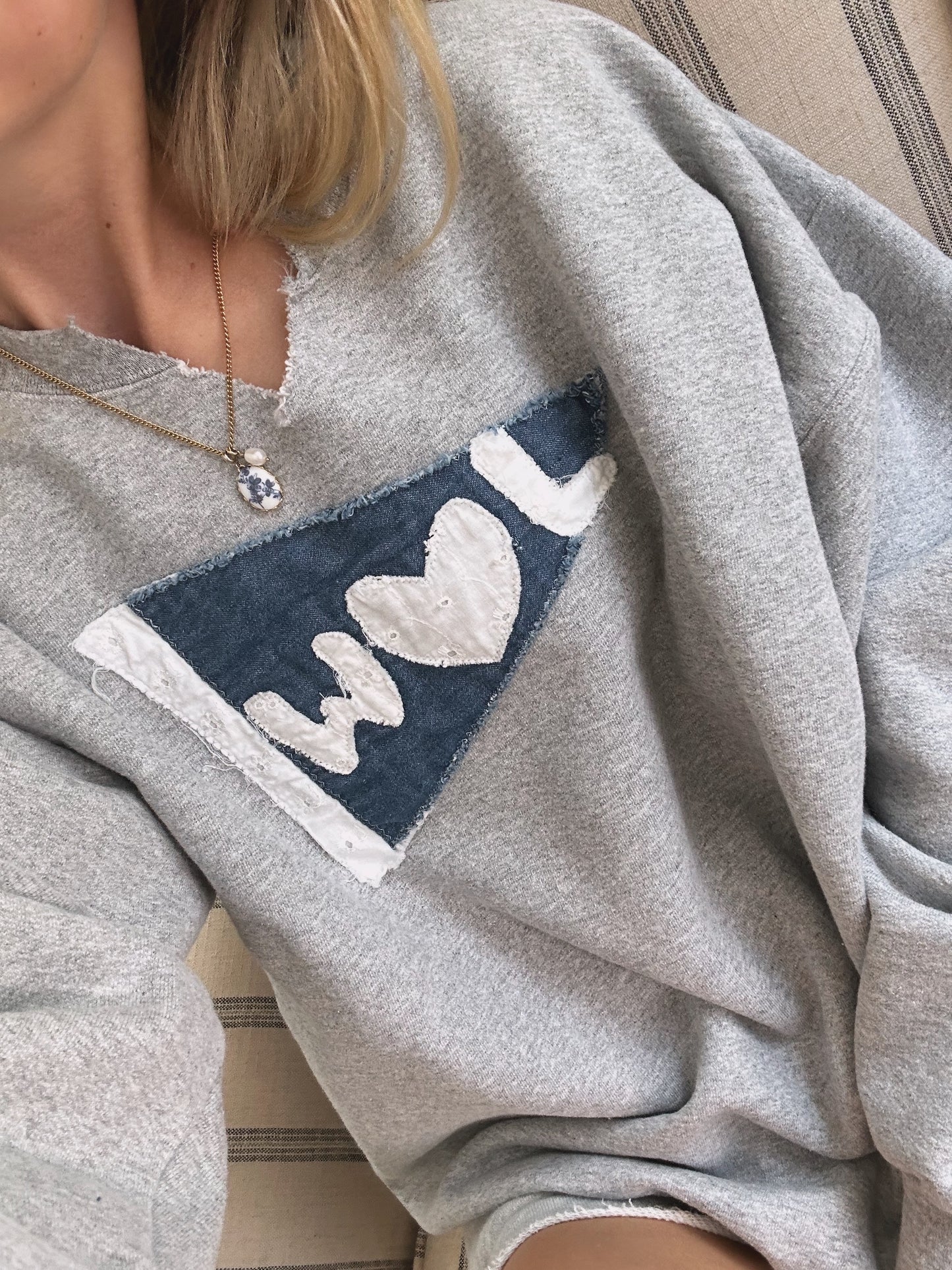 WLL Flag Stitched Crewneck