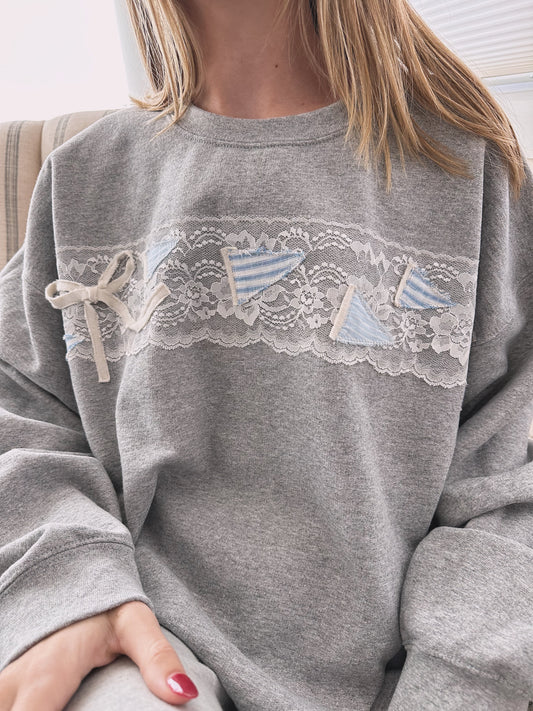 Coastal Collage Crewneck