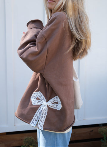 Original Cocoa Side Bow Sweatshirt
