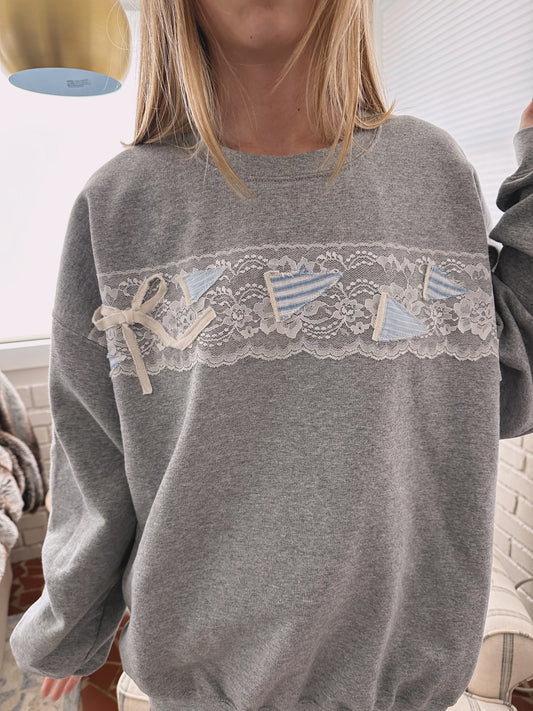 Coastal Collage Crewneck