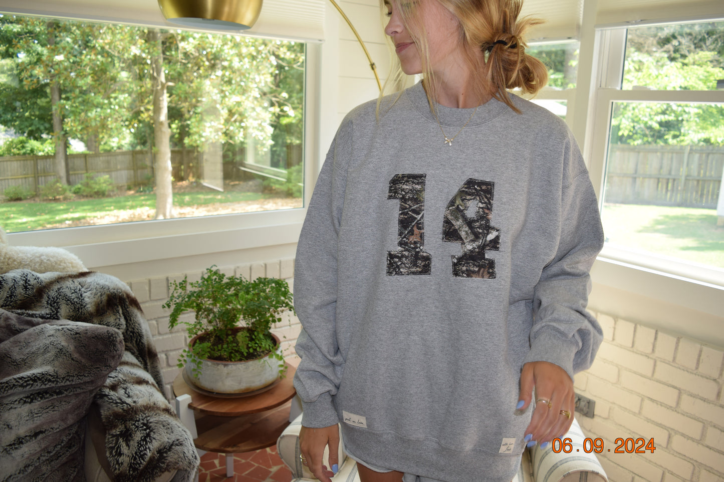 Camo #14 Grey Crewneck