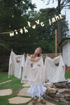 Handmade Lace Clothesline Sweatshirt