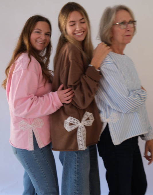Original Cocoa Side Bow Sweatshirt