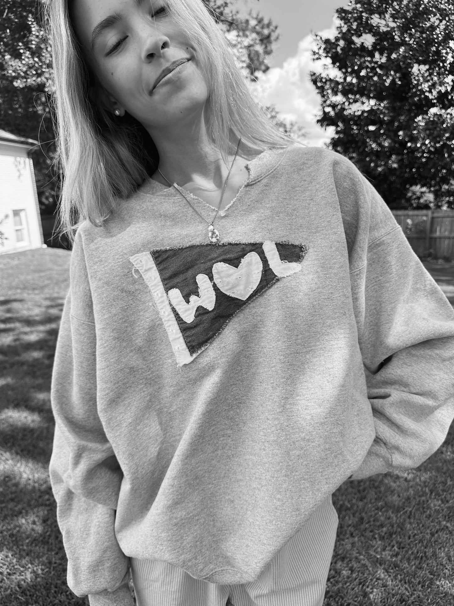 WLL Flag Stitched Crewneck