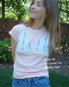 Peach Floral Bikini Baby Tee