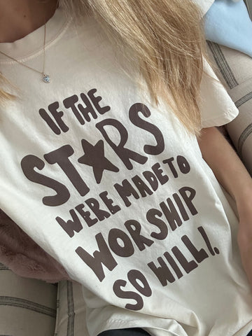 "If the Stars" T-shirt in Ivory