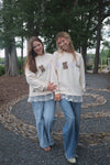 Handmade Lace Clothesline Sweatshirt