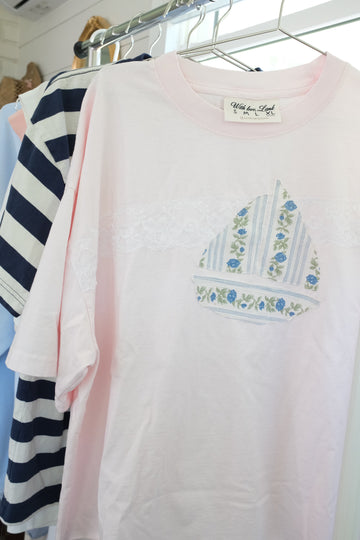 Soft Pink Sailboat Tee