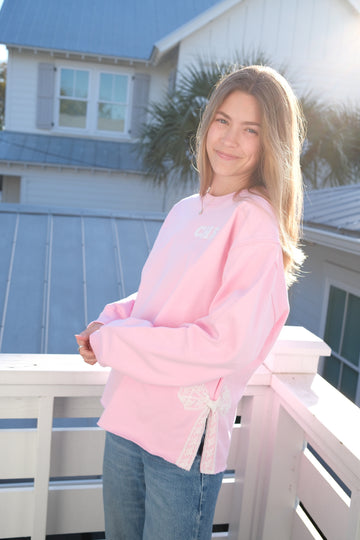 Charleston Pink Side Bow