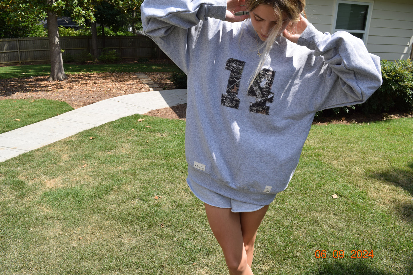 Camo #14 Grey Crewneck