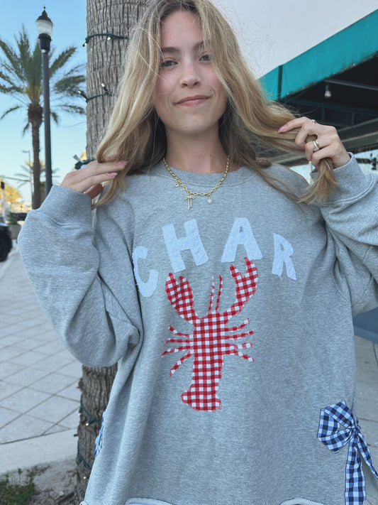 “Char” Lobster Side Bow Sweatshirt