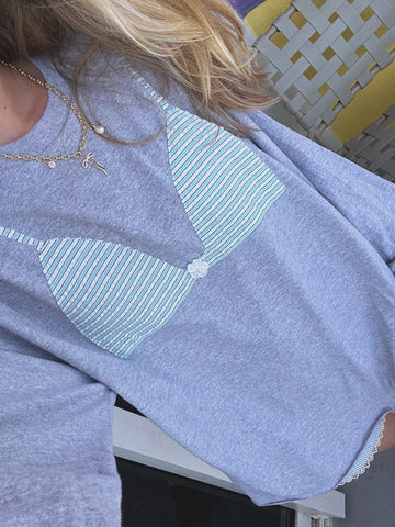 Striped Bikini Long Sleeve