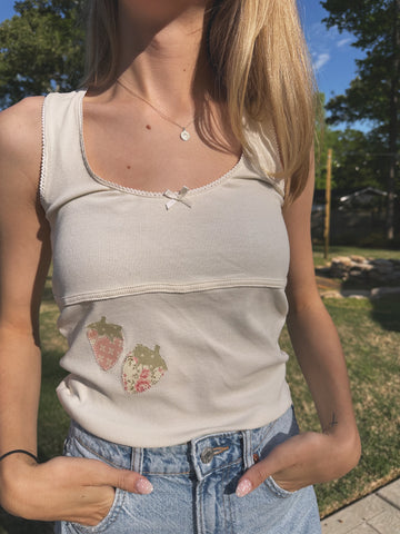 Berry Dainty Tank Top