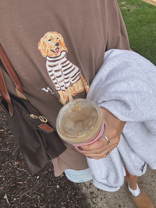 The Charlie Mascot Tee Espresso