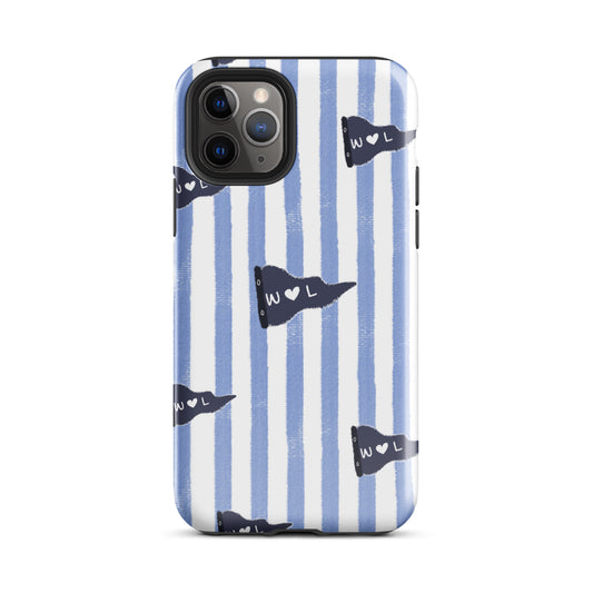 Blue Striped WLL Flag iPhone® Case