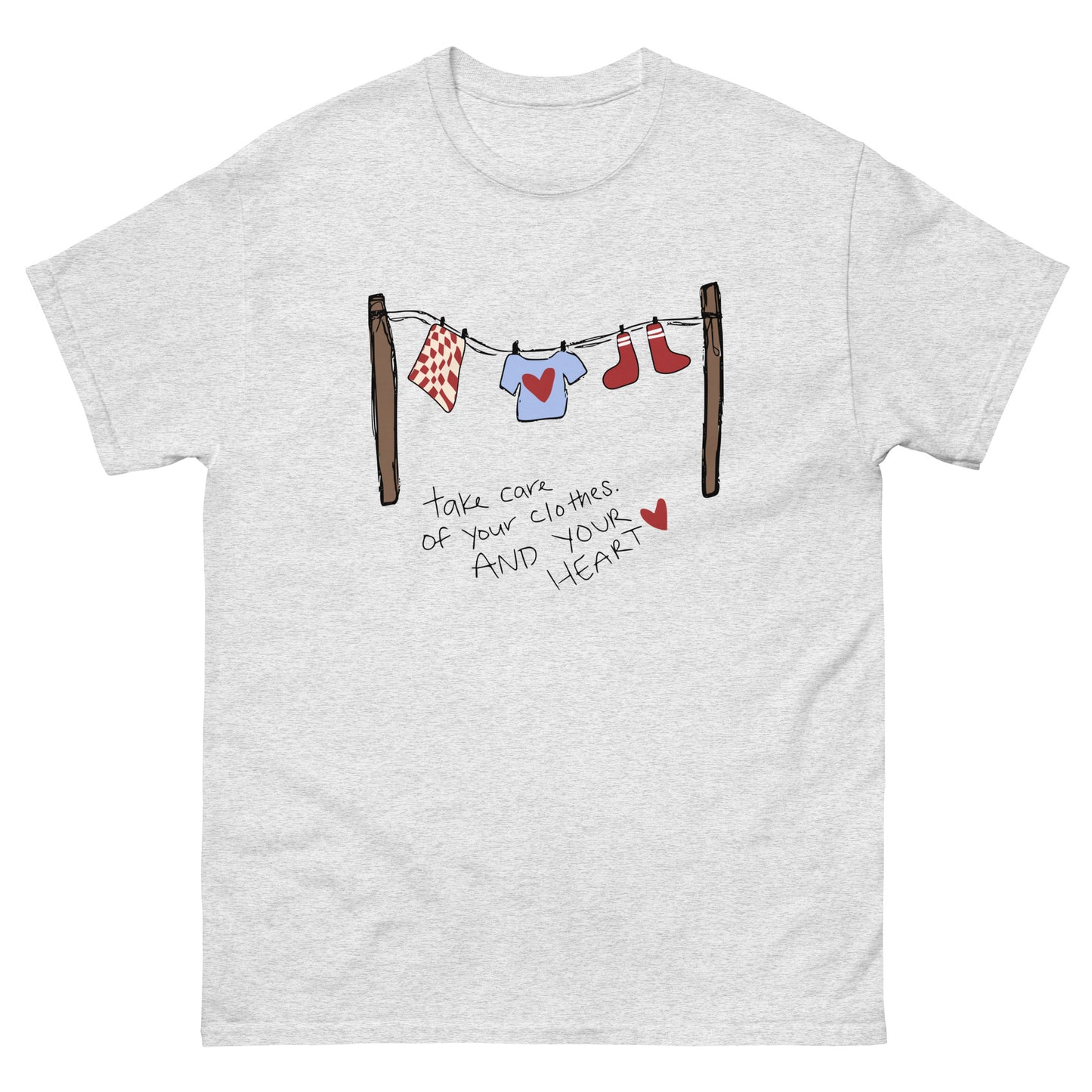 "Take Care" Clothesline Tee