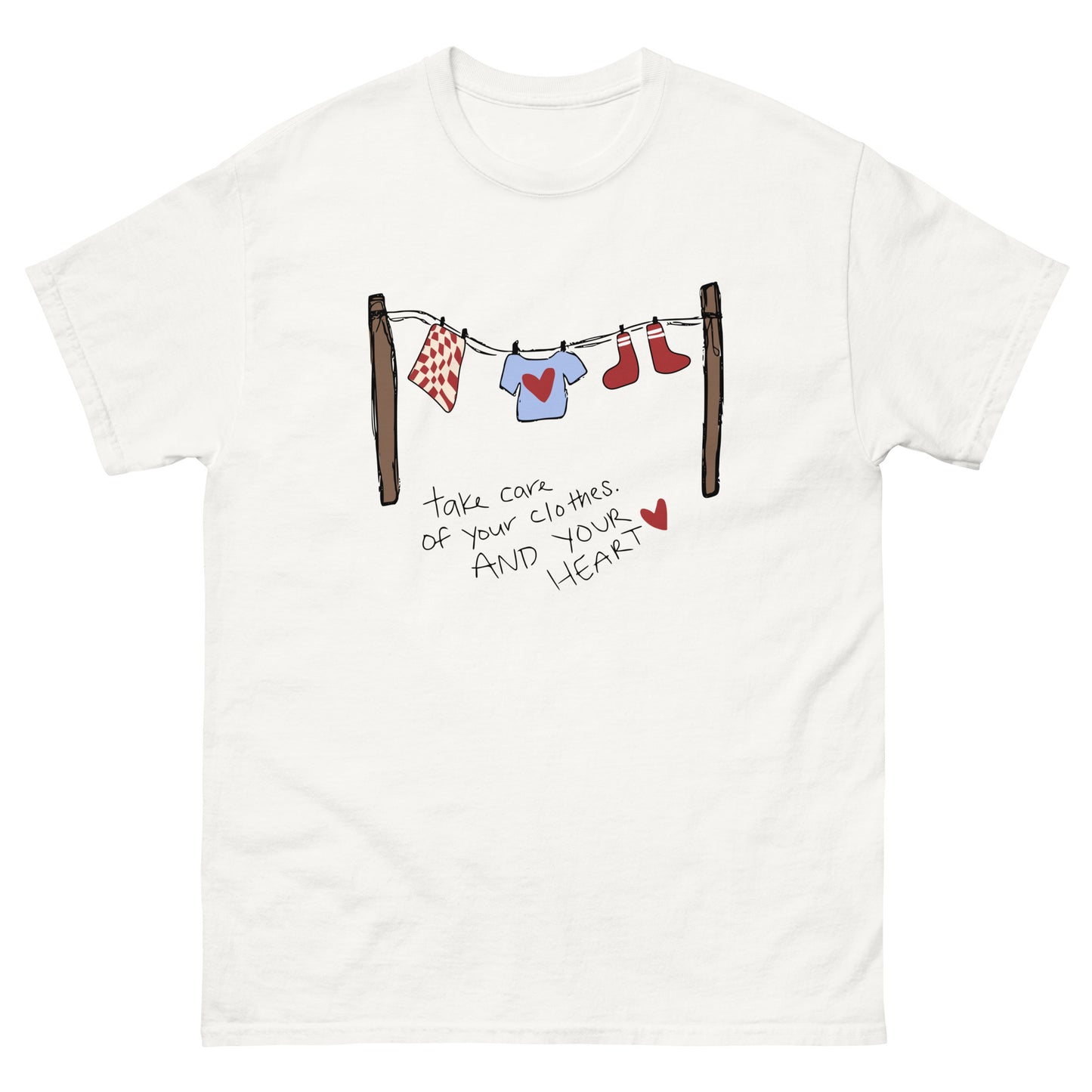 "Take Care" Clothesline Tee